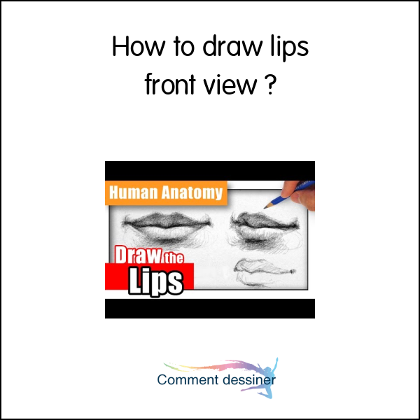 How to draw lips front view